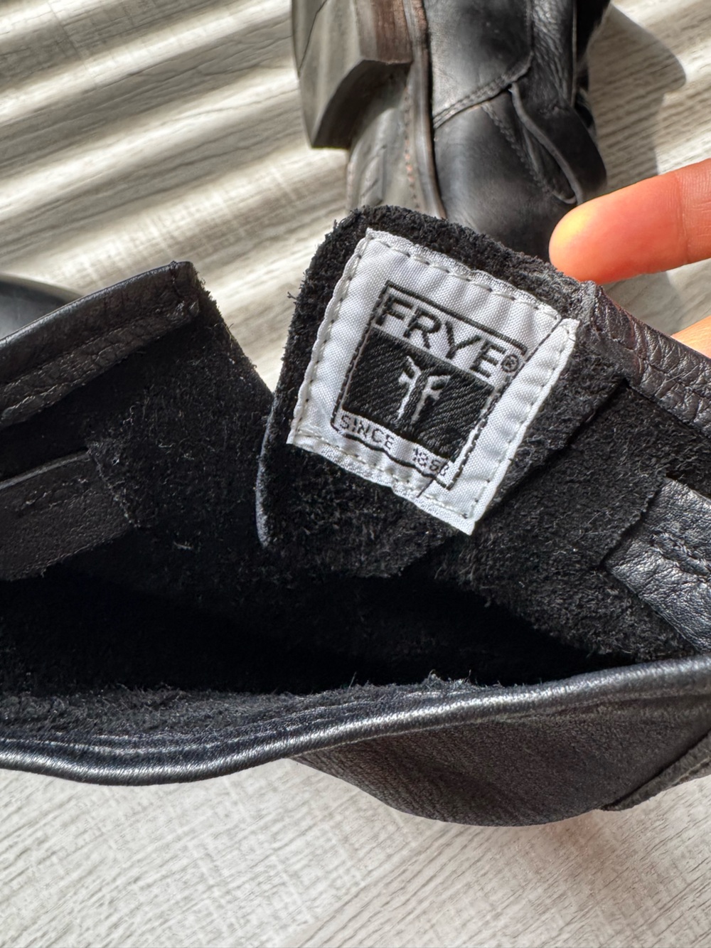Frye Black Leather Buckle Engineer Boots - Picture 3 of 12